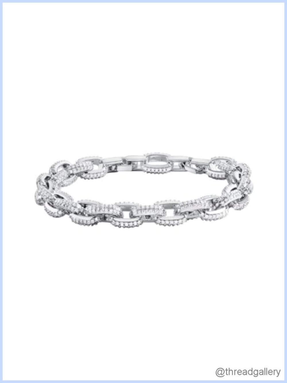 Silver Plated Cubic Zirconia Pave Tennis Bracelet, Adjustable Chain Gift for